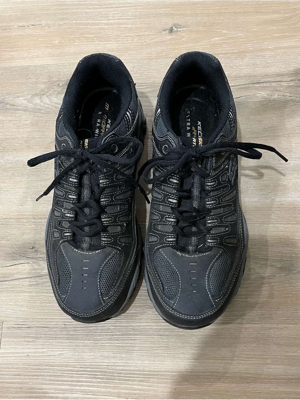 Skechers Men's Black Athletic Walking Sneakers
